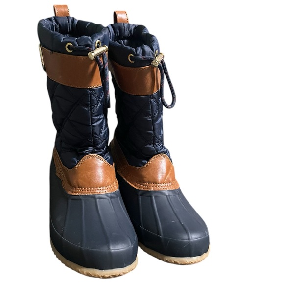 NIB Tommy Hilfiger Arcadia Duck Boots-Navy - Picture 2 of 7